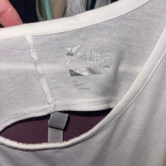 NWT Old Navy Active White with pink writing size large - Picture 8 of 9